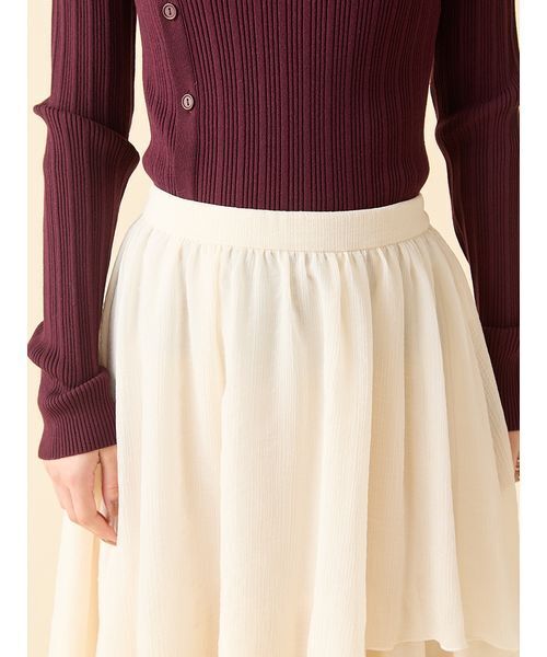 LILY BROWN(リリーブラウン)の「シアーフリルティアードスカート(スカート・レディース・グレー/チャコールグレー/ホワイト・F)」の13枚目の写真