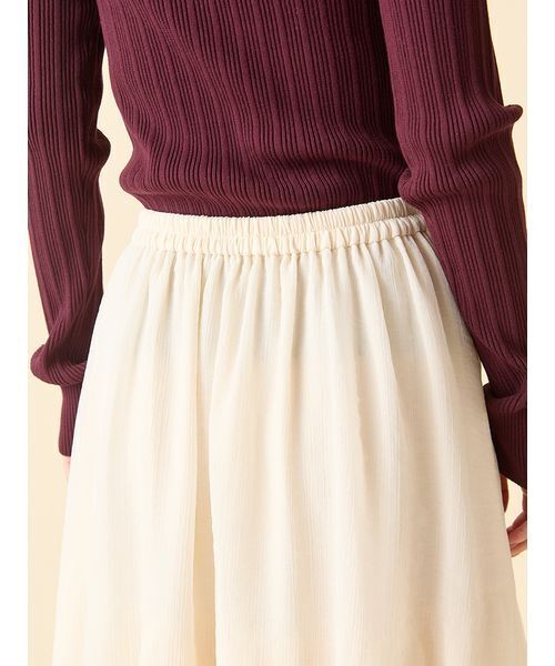 LILY BROWN(リリーブラウン)の「シアーフリルティアードスカート(スカート・レディース・グレー/チャコールグレー/ホワイト・F)」の5枚目の写真