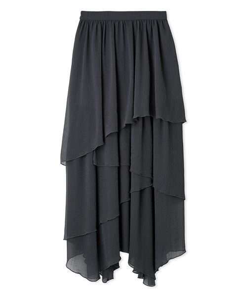 LILY BROWN(リリーブラウン)の「シアーフリルティアードスカート(スカート・レディース・グレー/チャコールグレー/ホワイト・F)」の12枚目の写真