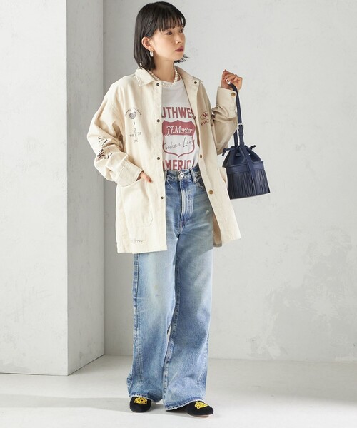 D&G ホワイトカバーオール SHIPS別注】WHITE FIELD: 50th ANNIV カバーオール