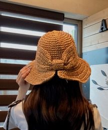 ｔｏｌｅｎｅ（トレネ）の「バックリボン ガーリー 麦わら帽子 ペーパーハット（ハット）」