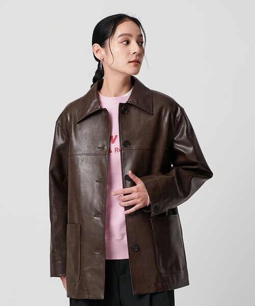 BEAUTY&YOUTH UNITED ARROWS 合成皮革 ジャケット BEAUTY&YOUTH UNITED ARROWS｜レザー コーチ ジャケット 4