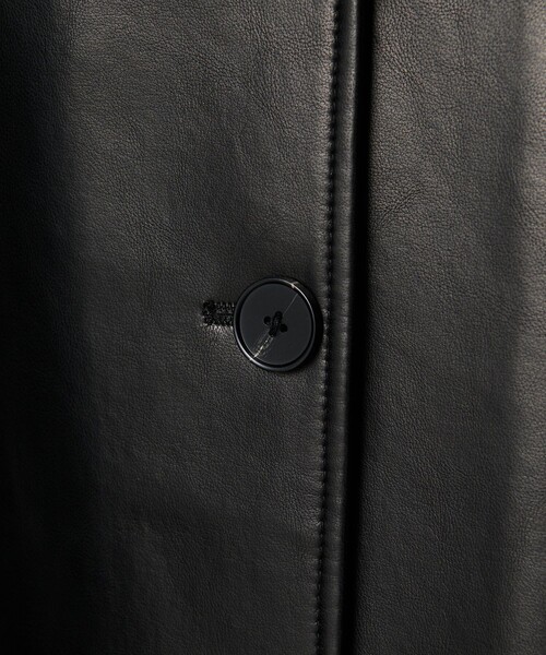 BEAUTY&YOUTH UNITED ARROWS（ビューティーアンドユースユナイテッドアローズ）の「レザーライク カバーオール ジャケット（カバーオール・レディース・ブラック/ダークブラウン・S/M/XS）」の11枚目の写真