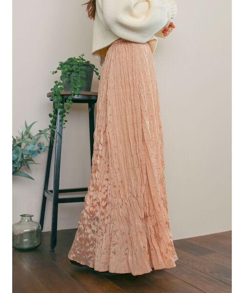 Ungrid（アングリッド）の「クリンクルボリュームスカート（スカート・レディース・アイボリー/ブラック/オレンジ・FREE）」の8枚目の写真