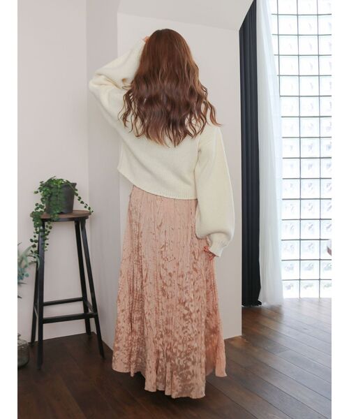 Ungrid（アングリッド）の「クリンクルボリュームスカート（スカート・レディース・アイボリー/ブラック/オレンジ・FREE）」の11枚目の写真