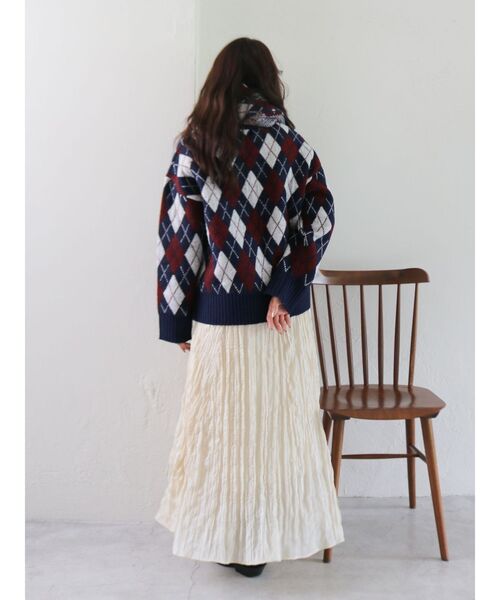 Ungrid（アングリッド）の「クリンクルボリュームスカート（スカート・レディース・アイボリー/ブラック/オレンジ・FREE）」の20枚目の写真