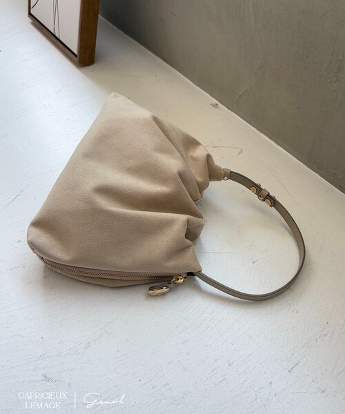 CAPRICIEUX LE'MAGE（カプリシューレマージュ）の「【LE'MAGE×gemeilコラボ】スエードワンハンドルバッグ（ショルダーバッグ・レディース・ダークブラウン/キャメル/ホワイト系その他・FREE）」の18枚目の写真