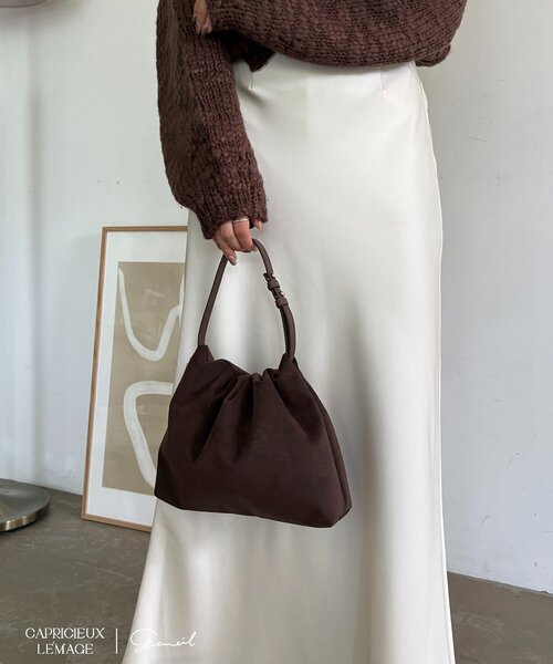 CAPRICIEUX LE'MAGE（カプリシューレマージュ）の「【LE'MAGE×gemeilコラボ】スエードワンハンドルバッグ（ショルダーバッグ・レディース・ダークブラウン/キャメル/ホワイト系その他・FREE）」の20枚目の写真