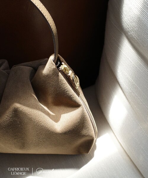 CAPRICIEUX LE'MAGE（カプリシューレマージュ）の「【LE'MAGE×gemeilコラボ】スエードワンハンドルバッグ（ショルダーバッグ・レディース・ダークブラウン/キャメル/ホワイト系その他・FREE）」の6枚目の写真