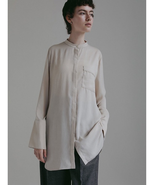 Pale Jute サテン生地 ブラウス セール】ヴィンテージサテンブラウス（シャツ/ブラウス）｜HER.（ハー