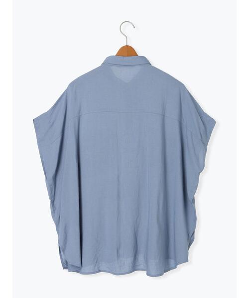 Lugnoncure（ルノンキュール）の「レーヨン麻シャツ(セットアップ可)（シャツ/ブラウス・レディース・ブルー/レッド/チャコールグレー/キナリ・F）」の21枚目の写真