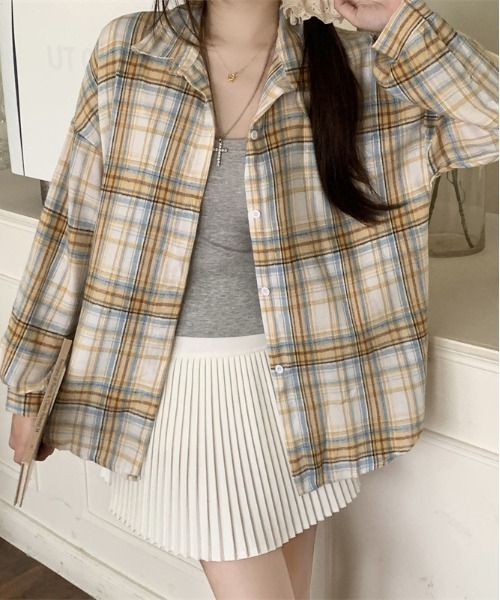 shyam inspiration(シャムインスピレーション)の「アソート カジュアル チェック柄シャツ / 長袖 ルーズシャツ(シャツ/ブラウス・レディース・その他3/その他2/その他1/その他5/その他4・F)」の11枚目の写真