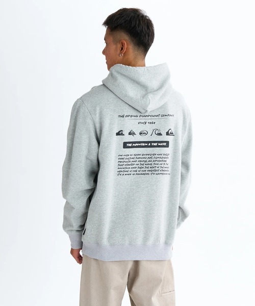 Quiksilver(クイックシルバー)の「HISTORY SWEAT PK /クイックシルバー裏起毛バックプリントプルオーバーパーカー・フーディー(スウェット・メンズ・ブラック/グレー/アイボリー/ベージュ・LARGE/MEDIUM/X-LARGE/SMALL)」の3枚目の写真