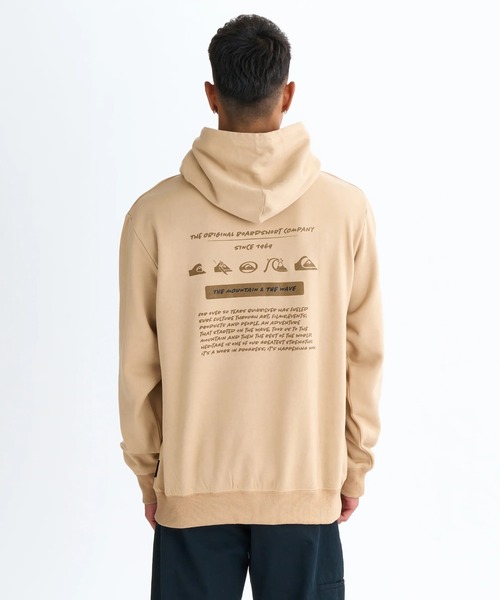 Quiksilver(クイックシルバー)の「HISTORY SWEAT PK /クイックシルバー裏起毛バックプリントプルオーバーパーカー・フーディー(スウェット・メンズ・ブラック/グレー/アイボリー/ベージュ・LARGE/MEDIUM/X-LARGE/SMALL)」の17枚目の写真
