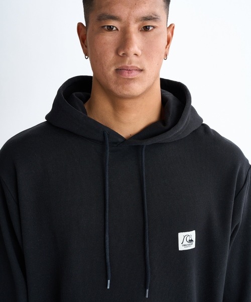 Quiksilver(クイックシルバー)の「HISTORY SWEAT PK /クイックシルバー裏起毛バックプリントプルオーバーパーカー・フーディー(スウェット・メンズ・ブラック/グレー/アイボリー/ベージュ・LARGE/MEDIUM/X-LARGE/SMALL)」の5枚目の写真