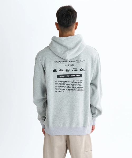 Quiksilver(クイックシルバー)の「HISTORY SWEAT PK /クイックシルバー裏起毛バックプリントプルオーバーパーカー・フーディー(スウェット・メンズ・ブラック/グレー/アイボリー/ベージュ・LARGE/MEDIUM/X-LARGE/SMALL)」の14枚目の写真