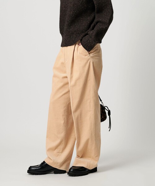 BEAUTY&YOUTH UNITED ARROWS（ビューティーアンドユースユナイテッドアローズ）の「コーデュロイ ワイドストレートパンツ（その他パンツ・レディース・ネイビー/オフホワイト/シャーベット・M/XS/S）」の5枚目の写真