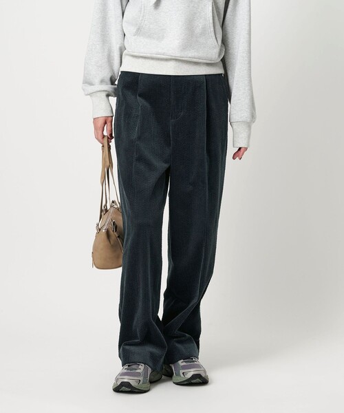 BEAUTY&YOUTH UNITED ARROWS（ビューティーアンドユースユナイテッドアローズ）の「コーデュロイ ワイドストレートパンツ（その他パンツ・レディース・ネイビー/オフホワイト/シャーベット・M/XS/S）」の8枚目の写真