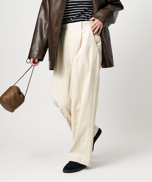 BEAUTY&YOUTH UNITED ARROWS（ビューティーアンドユースユナイテッドアローズ）の「コーデュロイ ワイドストレートパンツ（その他パンツ・レディース・ネイビー/オフホワイト/シャーベット・M/XS/S）」の11枚目の写真