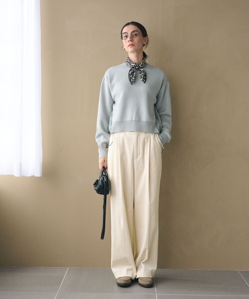 BEAUTY&YOUTH UNITED ARROWS（ビューティーアンドユースユナイテッドアローズ）の「コーデュロイ ワイドストレートパンツ（その他パンツ・レディース・ネイビー/オフホワイト/シャーベット・M/XS/S）」の17枚目の写真