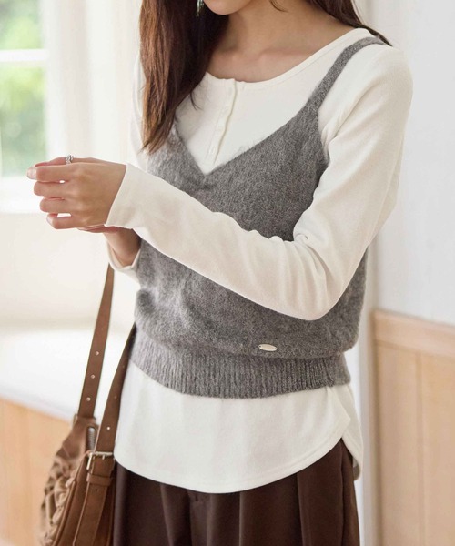 セール】ニットビスチェ（ベスト）｜CHAN ME（チャンミ）の