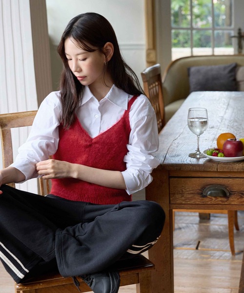 チヨ　エンフォルド　アシンメニットベスト フォルムニット クロップドベスト / UNFILO | ファッション通販 【公式