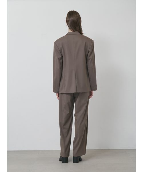styling/（スタイリング）の「【セットアップ対応】シングルブレステッドスーツジャケット（テーラードジャケット・レディース・グレー/モカ/チェック・0/1）」の5枚目の写真
