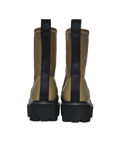 SHAKA(シャカ)の「SHAKA センタージップブーツ ZIP THICK TANK BOOTIE(ブーツ・レディース・カーキ系/ブラック・23/24)」の12枚目の写真