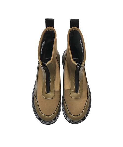 SHAKA(シャカ)の「SHAKA センタージップブーツ ZIP THICK TANK BOOTIE(ブーツ・レディース・カーキ系/ブラック・23/24)」の10枚目の写真