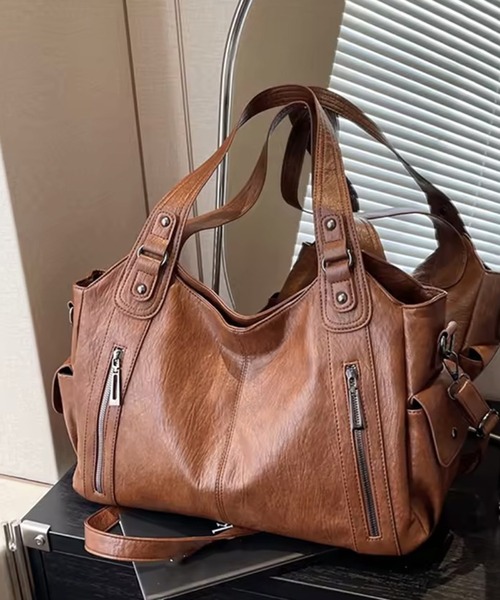 BARELY BLUE（ベアリーブルー）の「【 BARELY BLUE / ベアリーブルー 】 ビンテージライク 2WAY ショルダーバッグ（ショルダーバッグ・メンズ・ブラック/ブラウン/ダークブラウン/ワインレッド・FREE）」の3枚目の写真