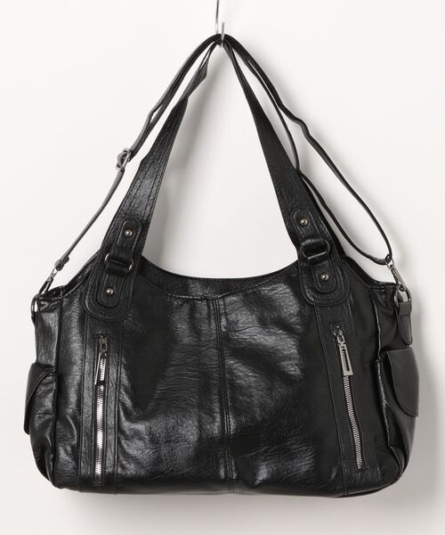 BARELY BLUE（ベアリーブルー）の「【 BARELY BLUE / ベアリーブルー 】 ビンテージライク 2WAY ショルダーバッグ（ショルダーバッグ・メンズ・ブラック/ブラウン/ダークブラウン/ワインレッド・FREE）」の9枚目の写真