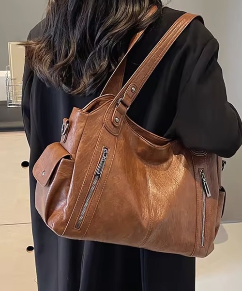 BARELY BLUE（ベアリーブルー）の「【 BARELY BLUE / ベアリーブルー 】 ビンテージライク 2WAY ショルダーバッグ（ショルダーバッグ・メンズ・ブラック/ブラウン/ダークブラウン/ワインレッド・FREE）」の5枚目の写真