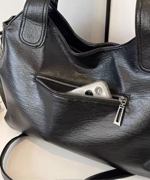 BARELY BLUE（ベアリーブルー）の「【 BARELY BLUE / ベアリーブルー 】 ビンテージライク 2WAY ショルダーバッグ（ショルダーバッグ・メンズ・ブラック/ブラウン/ダークブラウン/ワインレッド・FREE）」の16枚目の写真