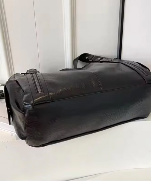 BARELY BLUE（ベアリーブルー）の「【 BARELY BLUE / ベアリーブルー 】 ビンテージライク 2WAY ショルダーバッグ（ショルダーバッグ・メンズ・ブラック/ブラウン/ダークブラウン/ワインレッド・FREE）」の17枚目の写真