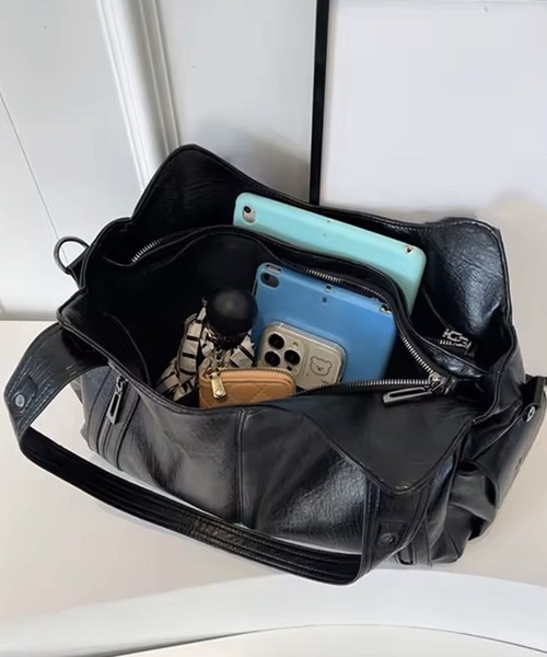 BARELY BLUE（ベアリーブルー）の「【 BARELY BLUE / ベアリーブルー 】 ビンテージライク 2WAY ショルダーバッグ（ショルダーバッグ・メンズ・ブラック/ブラウン/ダークブラウン/ワインレッド・FREE）」の14枚目の写真