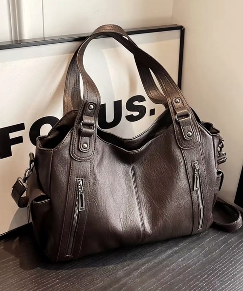 BARELY BLUE（ベアリーブルー）の「【 BARELY BLUE / ベアリーブルー 】 ビンテージライク 2WAY ショルダーバッグ（ショルダーバッグ・メンズ・ブラック/ブラウン/ダークブラウン/ワインレッド・FREE）」の20枚目の写真