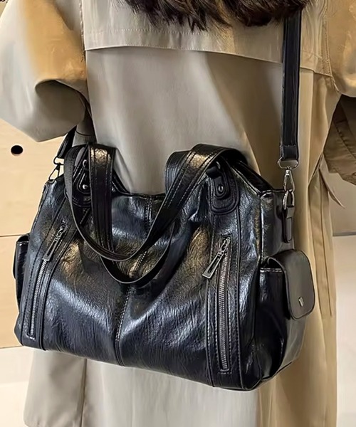 BARELY BLUE（ベアリーブルー）の「【 BARELY BLUE / ベアリーブルー 】 ビンテージライク 2WAY ショルダーバッグ（ショルダーバッグ・メンズ・ブラック/ブラウン/ダークブラウン/ワインレッド・FREE）」の22枚目の写真