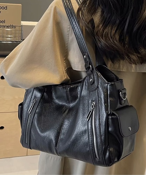 BARELY BLUE（ベアリーブルー）の「【 BARELY BLUE / ベアリーブルー 】 ビンテージライク 2WAY ショルダーバッグ（ショルダーバッグ・メンズ・ブラック/ブラウン/ダークブラウン/ワインレッド・FREE）」の12枚目の写真