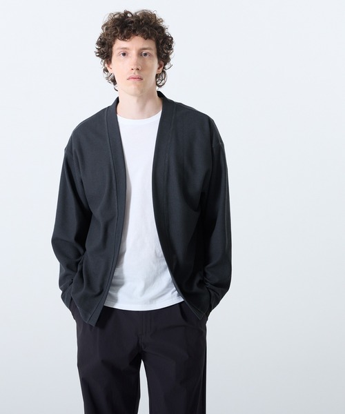 coca（coca）（コカ）の「鹿の子ボタンレスカーディガン（カーディガン/ボレロ・メンズ・ネイビー/ブラック・L/XL/M）」の18枚目の写真