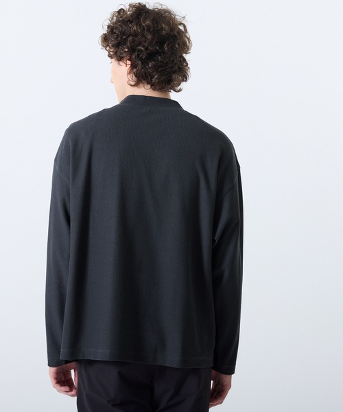 coca（coca）（コカ）の「鹿の子ボタンレスカーディガン（カーディガン/ボレロ・メンズ・ネイビー/ブラック・L/XL/M）」の14枚目の写真