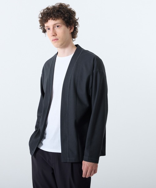 coca（coca）（コカ）の「鹿の子ボタンレスカーディガン（カーディガン/ボレロ・メンズ・ネイビー/ブラック・L/XL/M）」の16枚目の写真