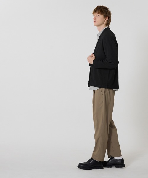 coca（coca）（コカ）の「鹿の子ボタンレスカーディガン（カーディガン/ボレロ・メンズ・ネイビー/ブラック・L/XL/M）」の4枚目の写真