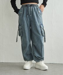 フラップポケ付きカーゴパンツ