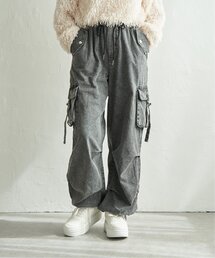 フラップポケ付きカーゴパンツ