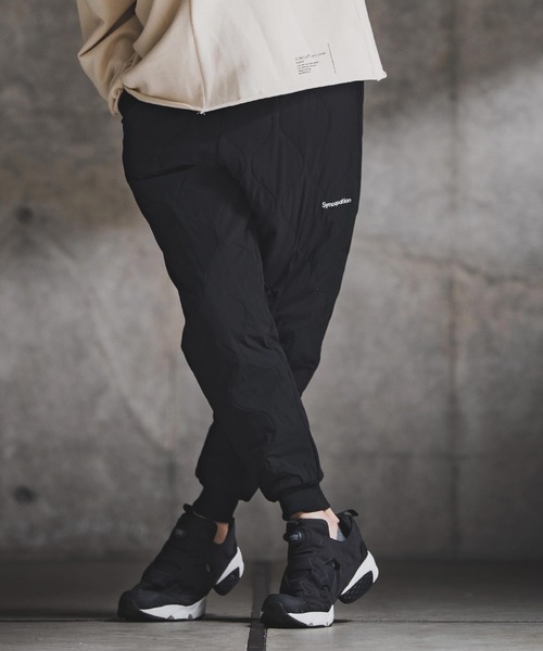 GLIMCLAP（グリムクラップ）の「mp14138-Wave Quilted Ripstop Jogger Pants ウェーブキルトジョガーパンツ(192-036-gla-cf)（その他パンツ・メンズ・ブラック・S/M/L）」の5枚目の写真