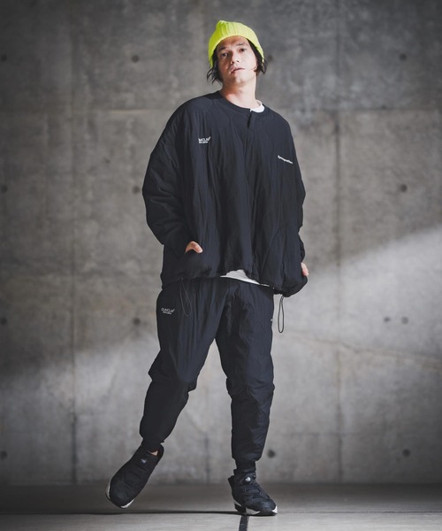 GLIMCLAP（グリムクラップ）の「mp14138-Wave Quilted Ripstop Jogger Pants ウェーブキルトジョガーパンツ(192-036-gla-cf)（その他パンツ・メンズ・ブラック・S/M/L）」の8枚目の写真