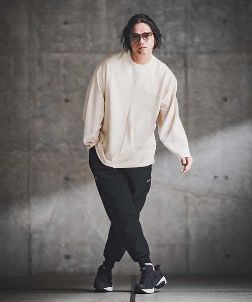 GLIMCLAP（グリムクラップ）の「mp14138-Wave Quilted Ripstop Jogger Pants ウェーブキルトジョガーパンツ(192-036-gla-cf)（その他パンツ・メンズ・ブラック・S/M/L）」の9枚目の写真