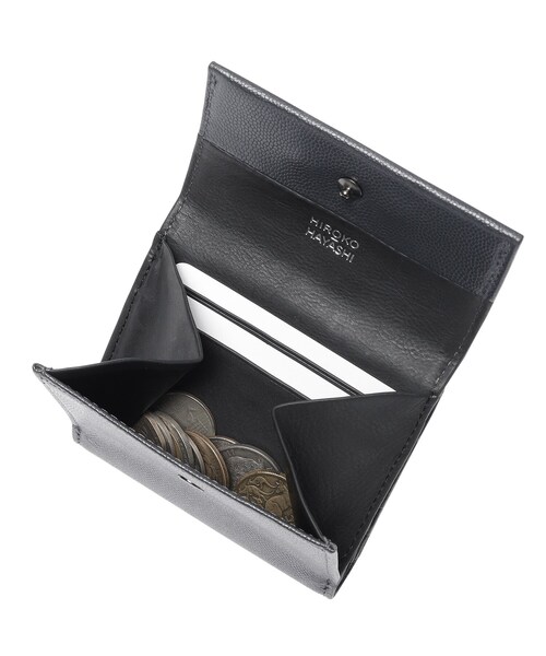 HIROKO HAYASHI（ヒロコハヤシ）の「VELENO CISA（ヴェレーノ チーザ）薄型二つ折り財布（財布・レディース・チャコールグレー・00）」の9枚目の写真