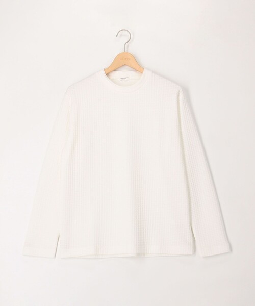 NOLLEY'S LIGHT（ノーリーズライト）の「ジャガードフェイクレイヤードロンT（Tシャツ/カットソー・メンズ・ブラック/グレー/オフホワイト・M/L）」の2枚目の写真