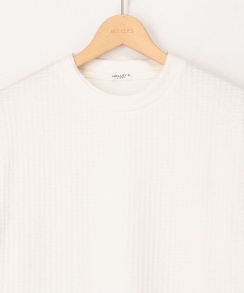 NOLLEY'S LIGHT（ノーリーズライト）の「ジャガードフェイクレイヤードロンT（Tシャツ/カットソー・メンズ・ブラック/グレー/オフホワイト・M/L）」の8枚目の写真